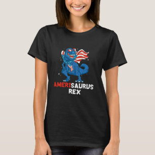 Camiseta Funny Amerisaurus T Rex Bandera Americana 4 de jul