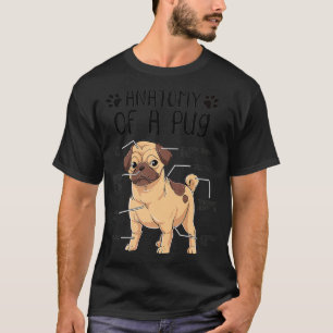 Camiseta Funny Anatomy Pug Dog Pug Lover Premium