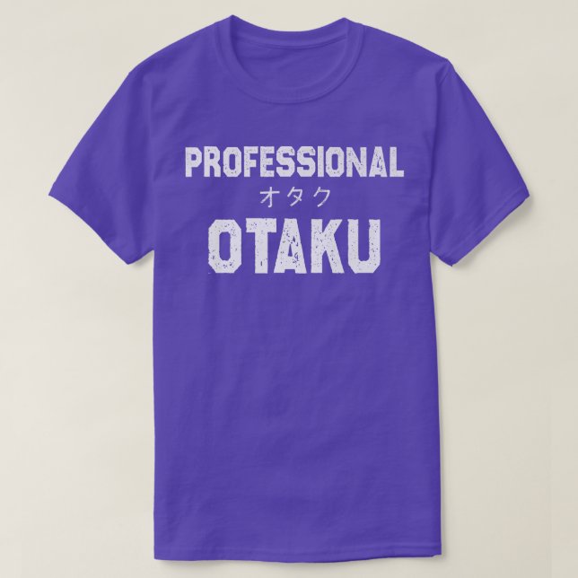 Camiseta Funny and Cute Anime Manga Profesional Otaku Premi (Diseño del anverso)