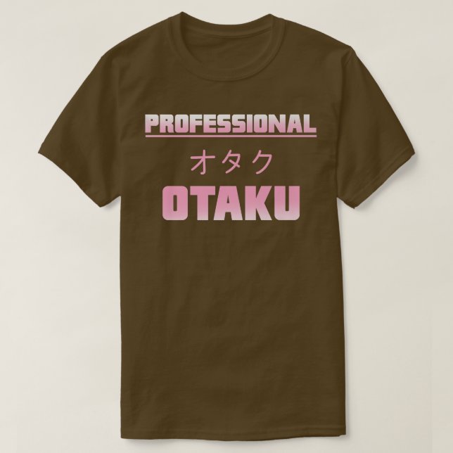 Camiseta Funny and Cute Anime Manga Profesional Otaku Premi (Diseño del anverso)