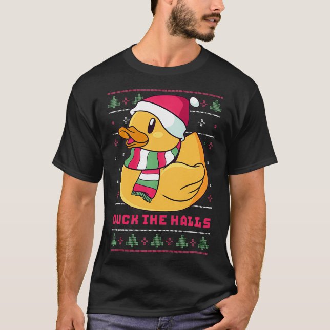 Camiseta Funny and Cute Duck Puns Merry Christmas Duck The  (Anverso)