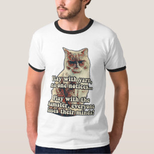 Camiseta Funny angry cat meme for kitty persons &cat lovers