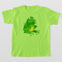 FUNNY ANGRY GREEN FROG