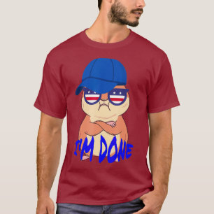 Camiseta Funny Angry Hamster im Done