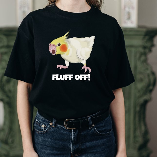 Camiseta Funny Angry Lutino Cockatiel Fluff Off Pet Parrot  (Subido por el creador)