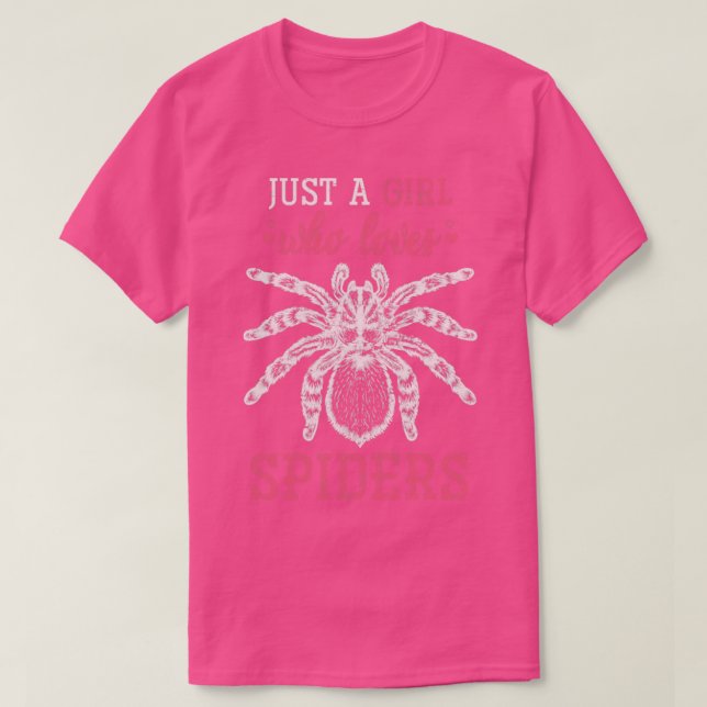 Camiseta Funny Animal Chica Gift Spider (Diseño del anverso)