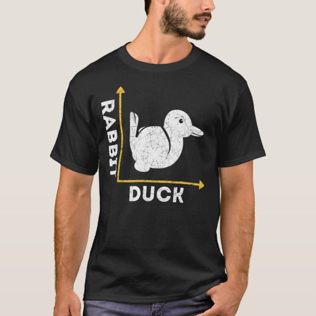Camiseta Funny Animal Lover Gift Optical Illusion Duck Or R (Anverso)