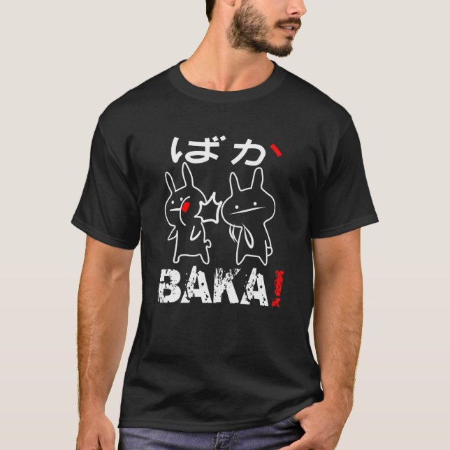 Camiseta Funny Anime Baka Rabbit Slap Japonés (Anverso)