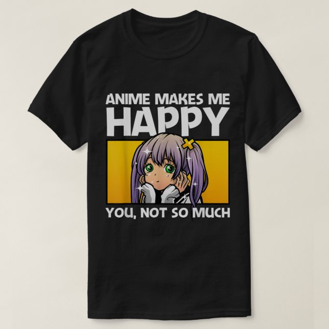 Camiseta Funny Anime Girl Otaku Design (Diseño del anverso)