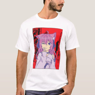 Camiseta Funny Anime Japoneses Ojos Adolescentes Chicas Kaw