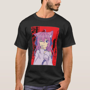 Camiseta Funny Anime Japoneses Ojos Adolescentes Chicas Kaw
