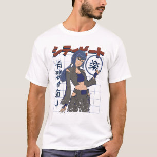 Camiseta Funny Anime Japoneses Ojos Adolescentes Chicas Kaw