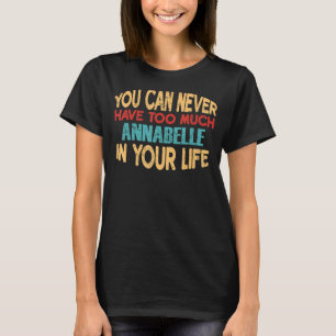 Camiseta Funny Annabelle Tshirt Personalizado Nombre Jok