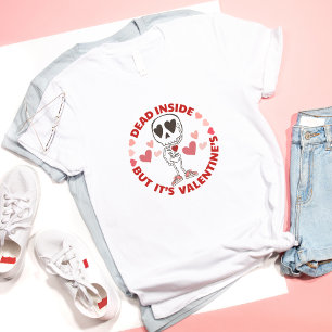 Camiseta Funny Anti-El día de San Valentín Cute Calavera si