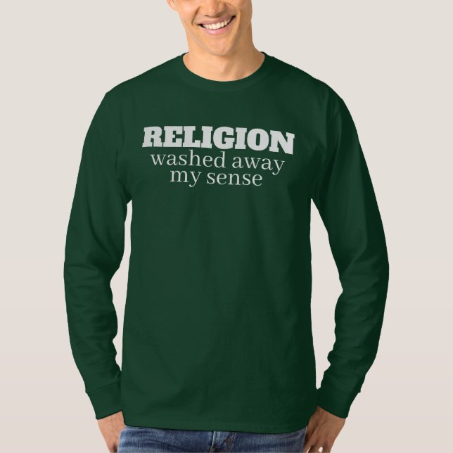 Camiseta funny anti-religion quote (Anverso)