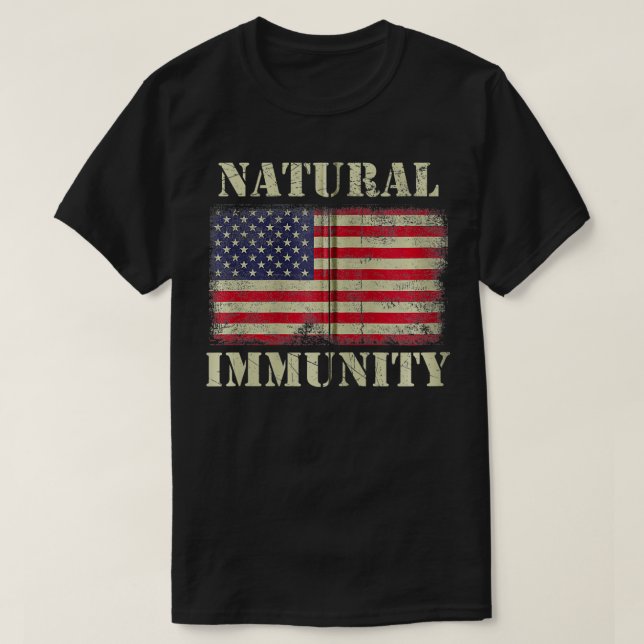 Camiseta Funny Anti Vaccine Natural Immunity Medical Freedo (Diseño del anverso)