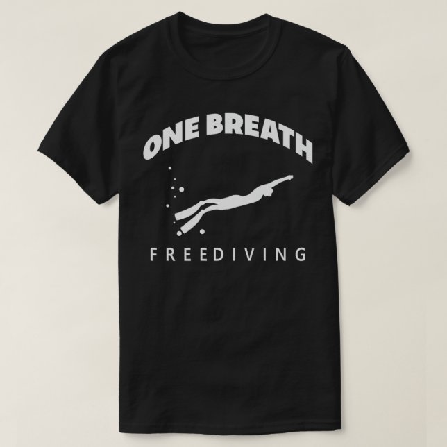 Camiseta Funny Apnoe Diver Diving Freediving Free Diver One (Diseño del anverso)