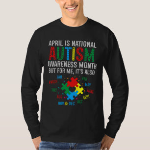 Camiseta Funny April Is National Autism Awareness Mes Cut