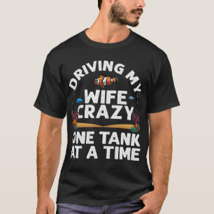 Camiseta Funny Aquarium Diseña Hombres Papá Marido Fish Tan