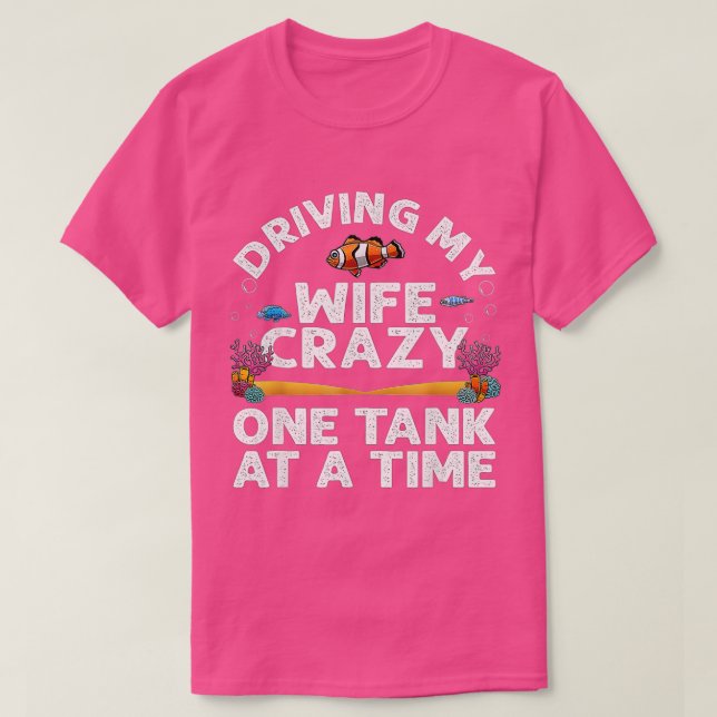 Camiseta Funny Aquarium Diseña Hombres Papá Marido Fish Tan (Diseño del anverso)