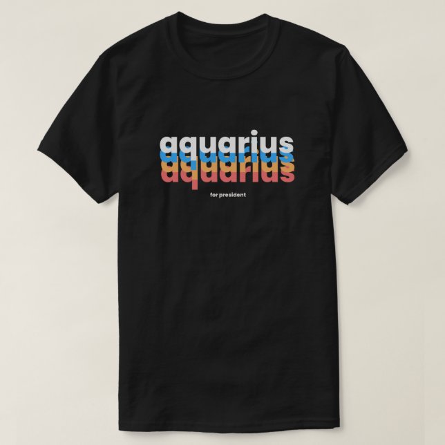 Camiseta Funny Aquarius Zodiac (Diseño del anverso)