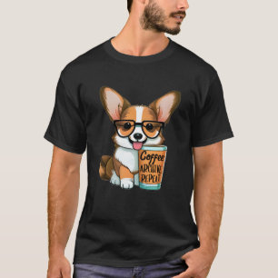Camiseta Funny Archivist Coffee Lover Corgi Dueño - Archivo