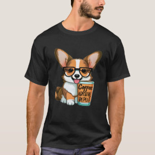 Camiseta Funny Archivist Coffee Lover Corgi Dueño - Archivo