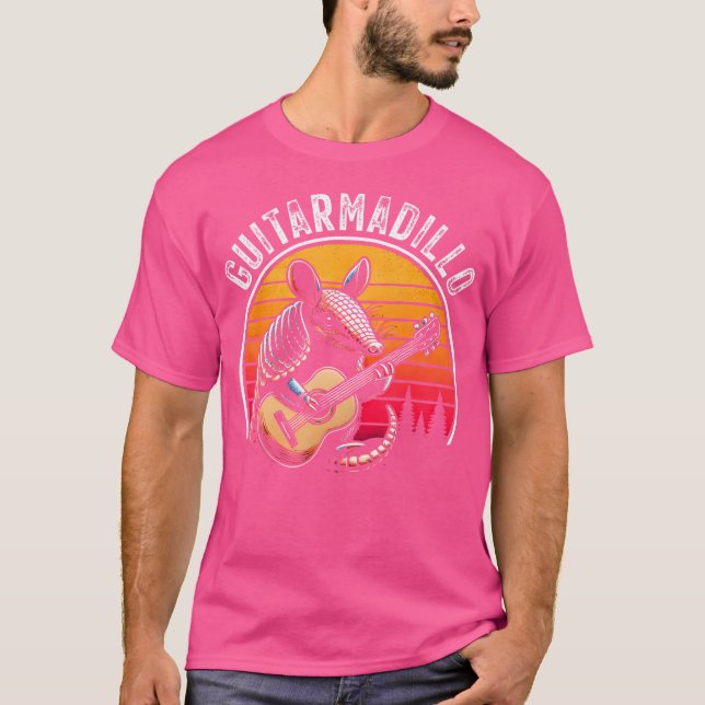 Camiseta Funny Armadillo Guitar Pun Guitarmadillo Arma dive (Anverso)