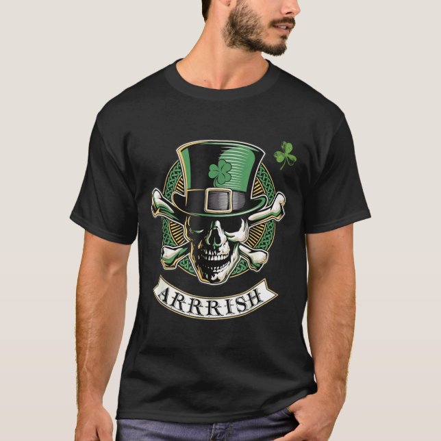 Camiseta Funny Arrish Irish Rate St Patricks Day Rate Men G (Anverso)