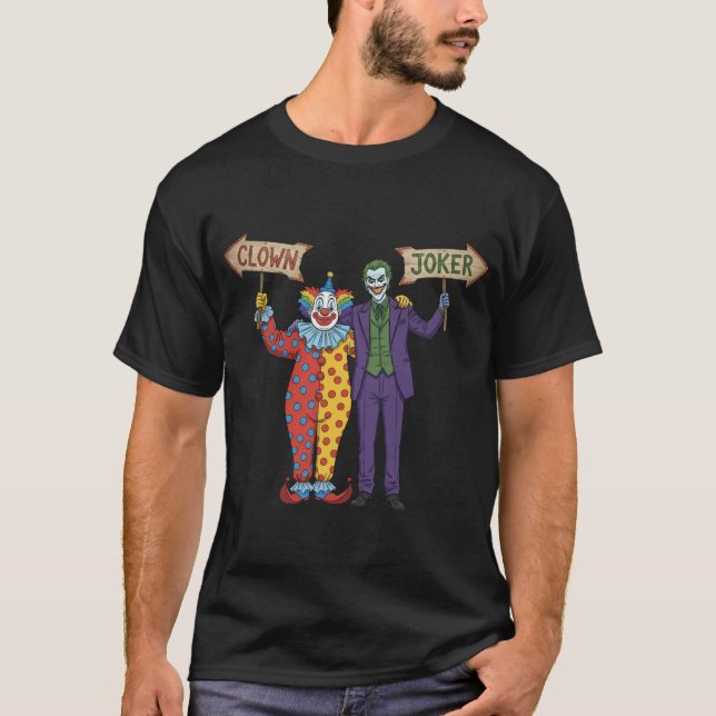 Camiseta Funny Arrow Direction Clowns to The Left Jokers to (Anverso)