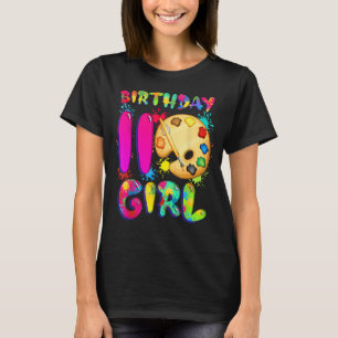 Camiseta Funny Art Birthday Chica de 11 años Cute 11º nacim