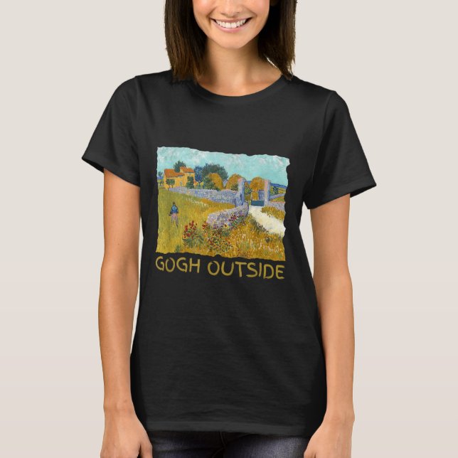 Camiseta Funny Artist Gogh Outside Starry Night Insrational (Anverso)