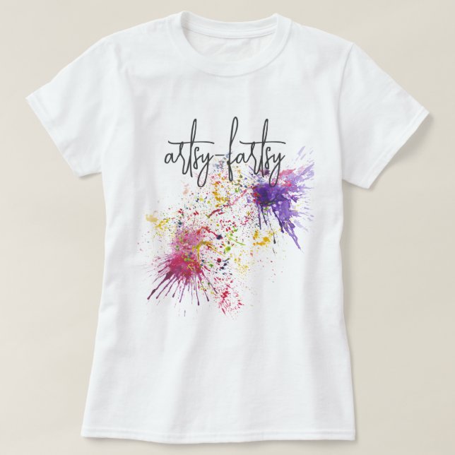CAMISETA FUNNY ARTSY-FARTSY ARTISTAS (Diseño del anverso)