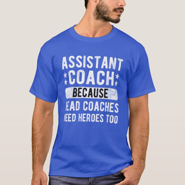 Camiseta Funny Assistant Coach Sports Assistant Coaching fa (Anverso)