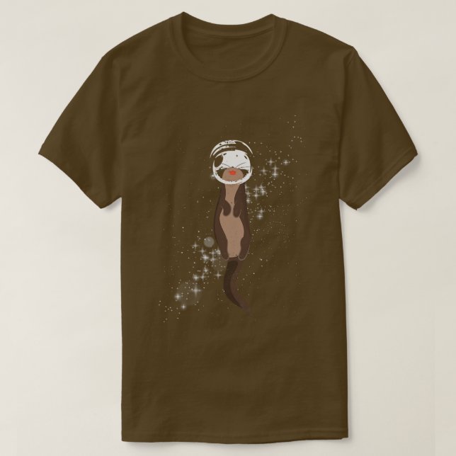 Camiseta Funny Astronauta Otter (Diseño del anverso)