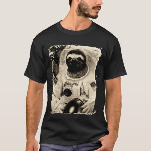 Camiseta Funny Astronauta Sloth Mashup Vintage