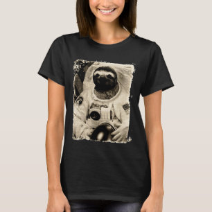 Camiseta Funny Astronauta Sloth Mashup Vintage