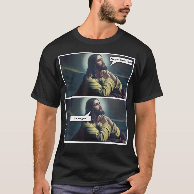 Camiseta Funny Atheist Religious Jesus Praying Gift  (Anverso)