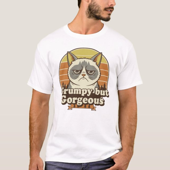 Camiseta Funny Attitude Quote – Grumpy but Gorgeous (Anverso)
