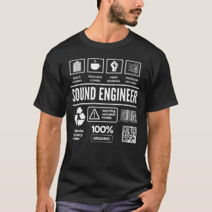 Camiseta Funny Audio Sound Engineer