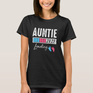 Camiseta Funny AUNTIE Loading 2025 Baby Boy Chica Género Re