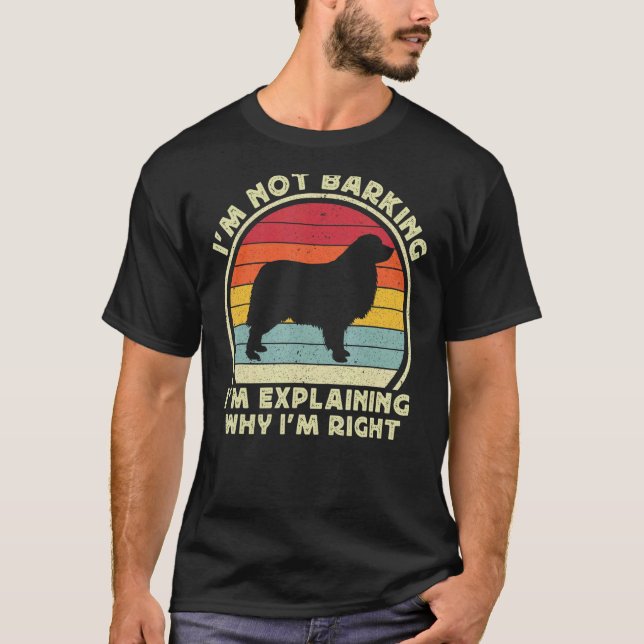Camiseta Funny Aussie Dog Red Blue Merle Australian Shepher (Anverso)