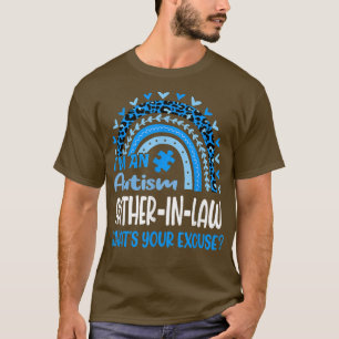 Camiseta Funny Autism FatherInLaw Autism Awareness Leopard 