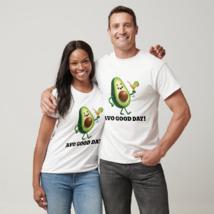 Camiseta Funny Avo Good Day Aguacate Cocktail