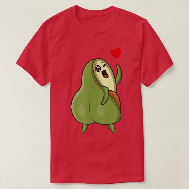 Camiseta Funny Avocado Cat Cute Face Graphic  (Diseño del anverso)