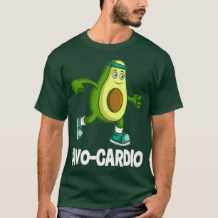 Camiseta Funny Avocardio Veggie Lover corriendo