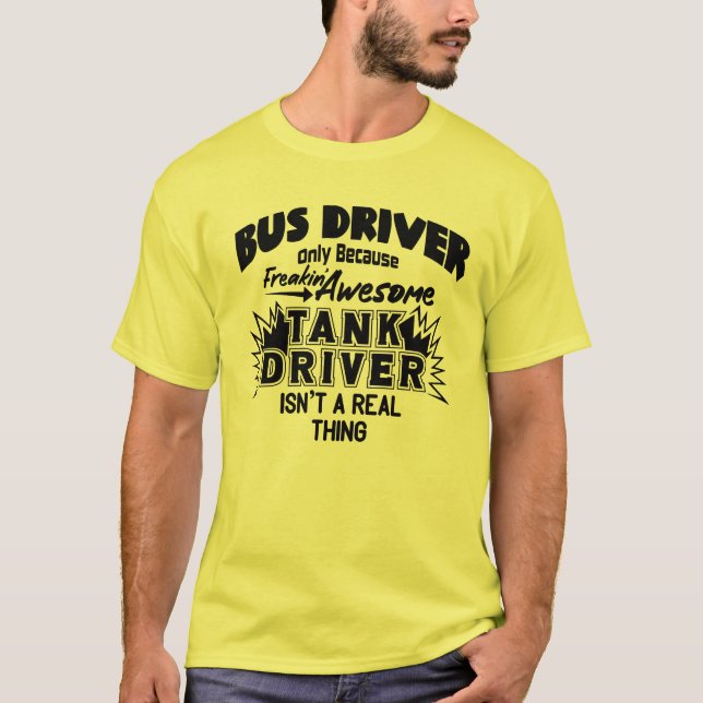 Camiseta Funny Awesome Bus Driver (Anverso)