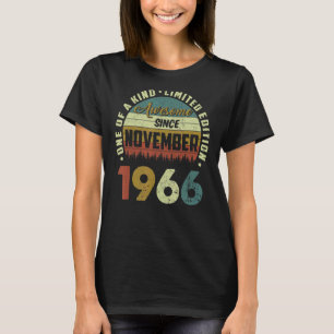 Camiseta Funny Awesome De 56 Años Desde Noviembre De 1966