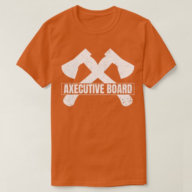 Camiseta Funny Ax Lanzando Lumberjack Hatchet (Diseño del anverso)