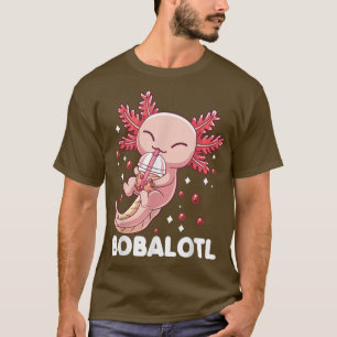 Camiseta Funny Axolotl Bobalotl Boba Tea Bubble Miler Kawai